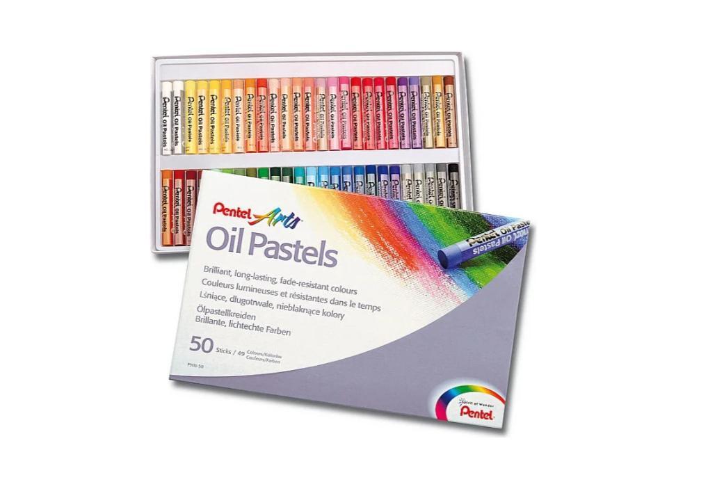 Pentel Pastelli ad olio morbidi in conf. da 50 pz. in colori assortiti