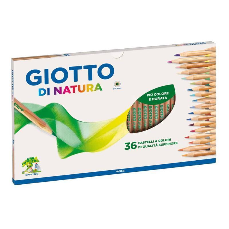 Giotto di Natura Pastelli colorati assortiti in astuccio da 36 pz