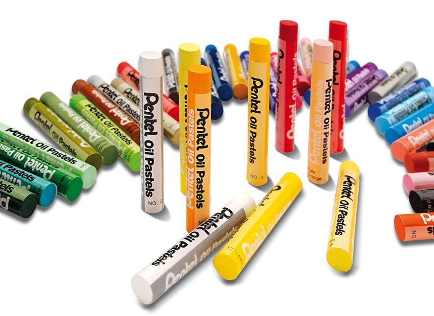 Pentel Pastelli ad olio morbidi in conf. da 50 pz. in colori assortiti