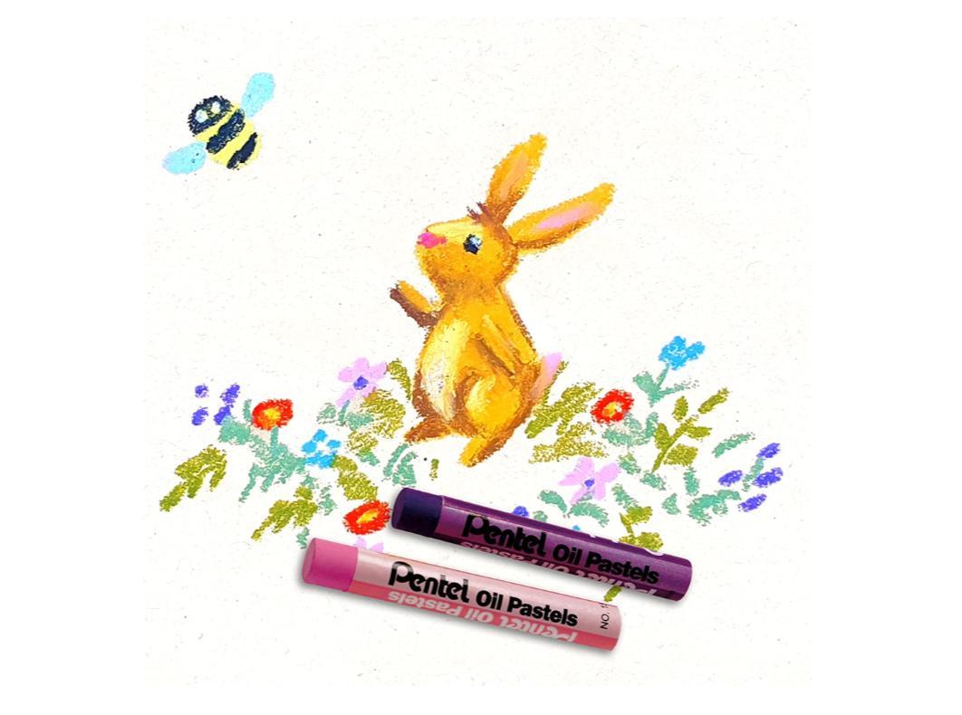 Pentel Pastelli ad olio morbidi in conf. da 50 pz. in colori assortiti