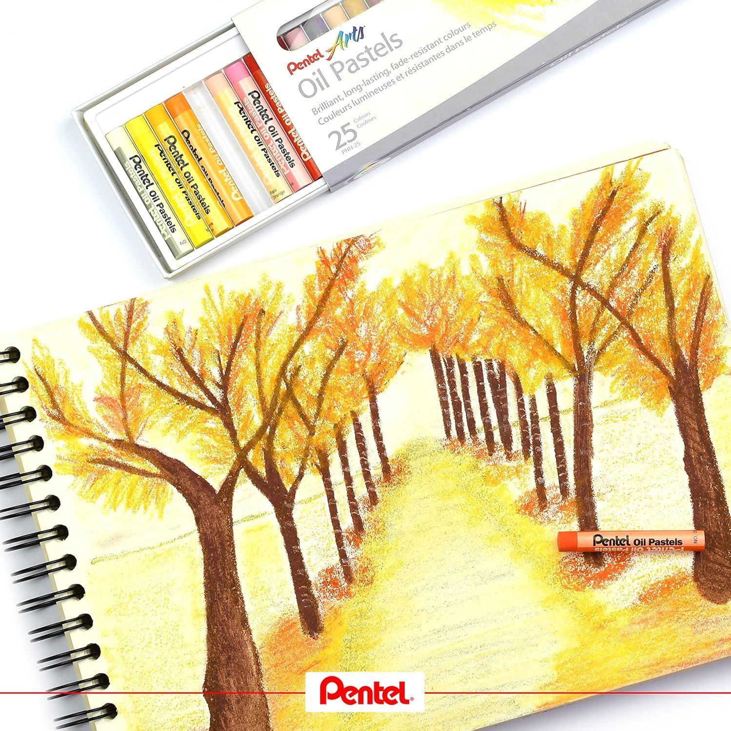 Pentel Arts pastelli ad olio conf. da 25 pz. colori assortiti