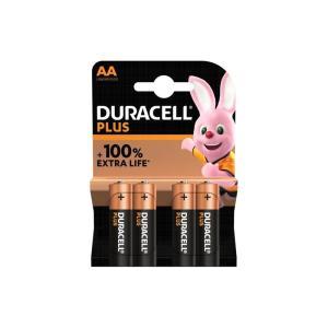 Duracell plus stilo batterie aa +100% extra life alcali...