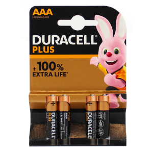 Duracell plus ministilo batterie aaa +100% extra life a...