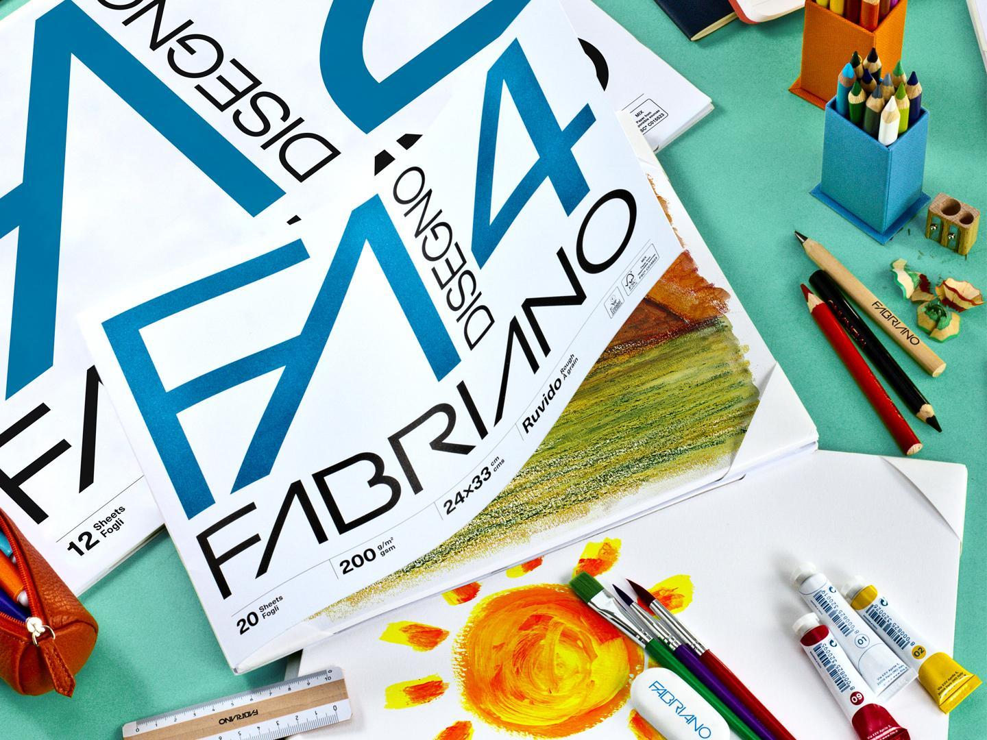 fabriano fabriano disegno 10pz blocco f4 dimensioni 24x33 cm 20 fogli da 200 gr/mq ruvido colore bianco - foto 3 fabriano fabriano disegno 10pz blocco f4 dimensioni 24x33 cm 20 fogli da 200 gr/mq ruvido colore bianco - foto 3