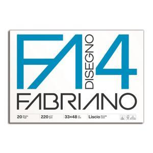 Disegno 4 blocco f4 dimensioni 33x48 cm 20 fogli da 220 gr/mq liscio colore bianco