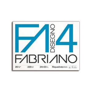 Disegno 4 blocco f4 dimensioni 24x33 cm 20 fogli da 220 gr/mq colore bianco riquadrato