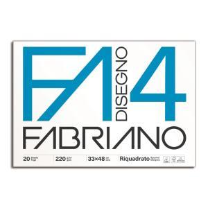 Disegno 4 blocco f4 dimensioni 33x48 cm 20 fogli da 220 gr/mq colore bianco riquadrato