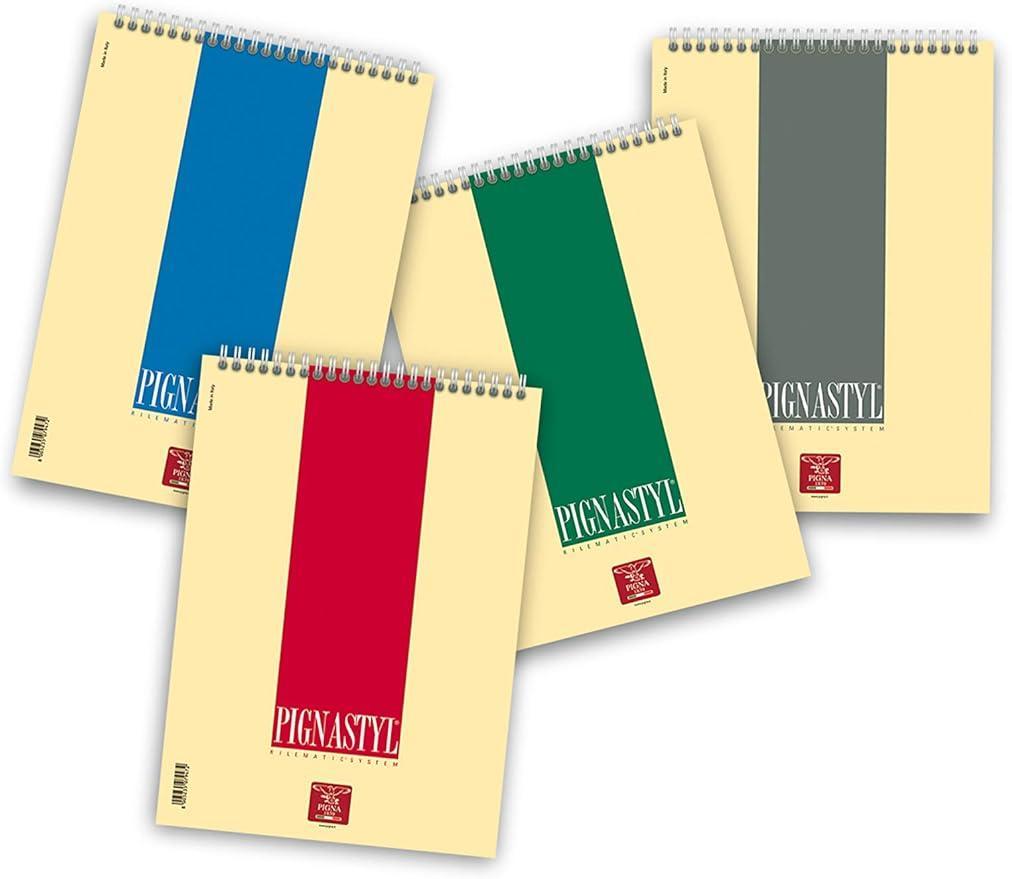 pigna pigna pignastyl block notes spiralato rigatura 1r formato a4 21x29,7 cm 60 fg. 80gr/mq - foto 1