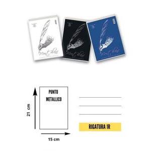 Blocchi notes conf. 10 pz 1rigo formato a5 15x21 cm 70fg 60 gr/mq