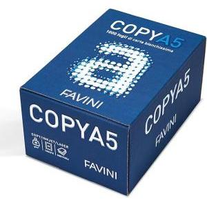 Carta bianca per fotocopie a5 da 80 gr./mq - 1000 fogli