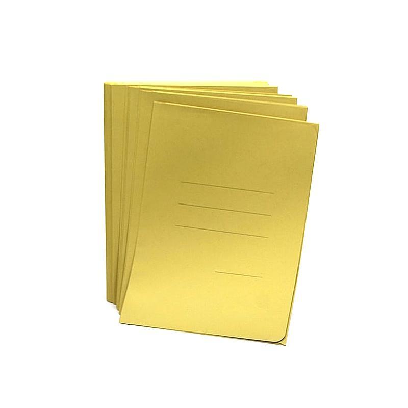 blasetti blasetti cartelline zaffiro 3 lembi confezione da 50 pz. colore giallo con rigature esterne - foto 1