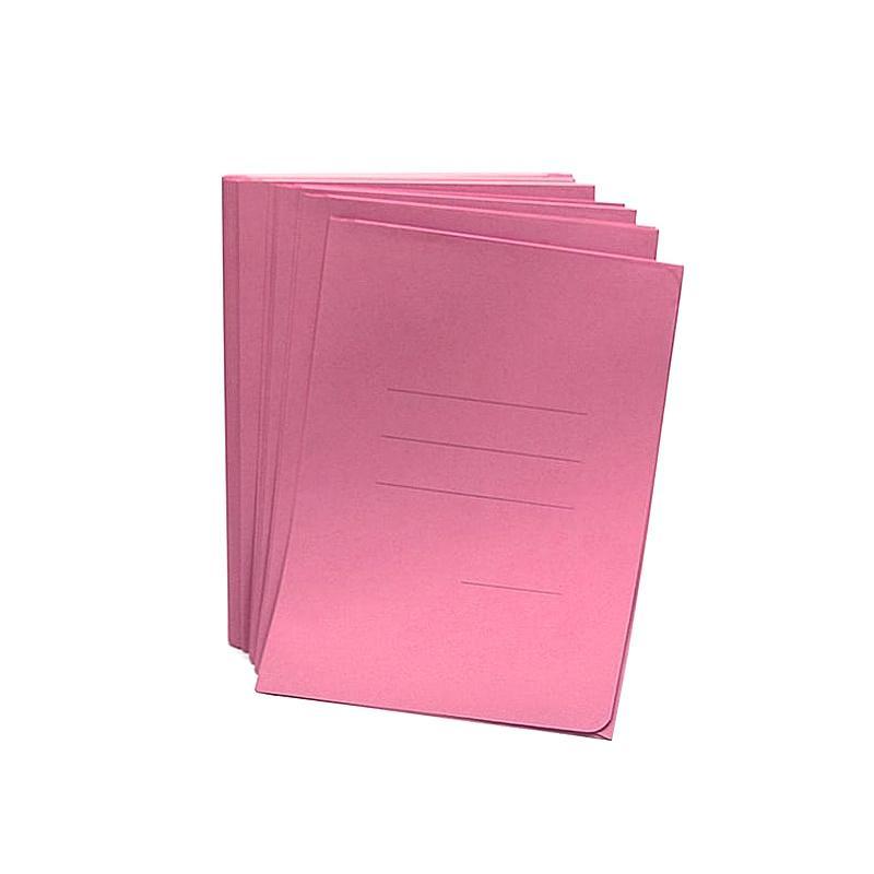 blasetti blasetti cartelline zaffiro 3 lembi confezione da 50 pz. colore rosa con rigature esterne - foto 1