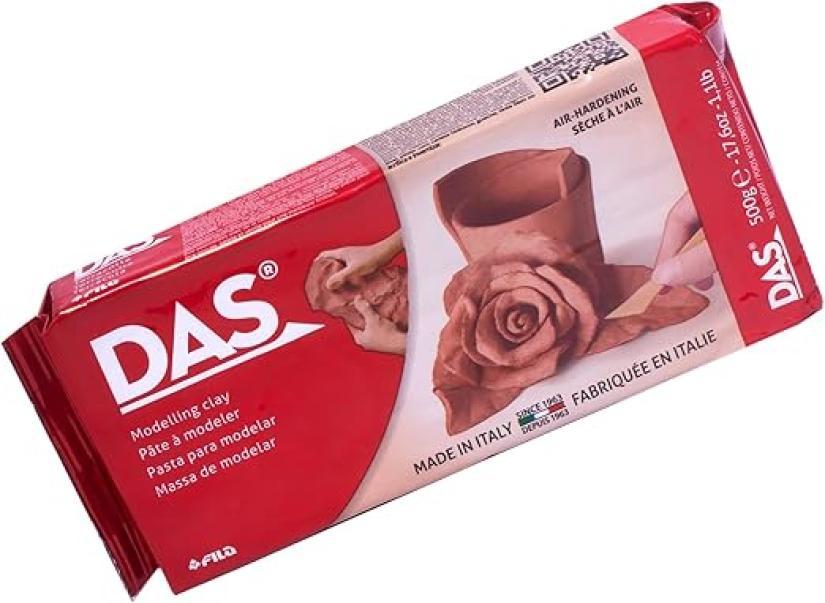 das das pasta da modellare da 500 grammi colore terracotta - foto 1