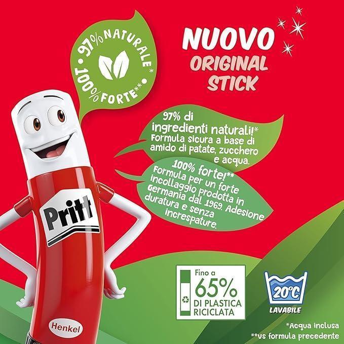 pritt pritt colla stick 12 pz. da 22 g - foto 3 pritt pritt colla stick 12 pz. da 22 g - foto 3