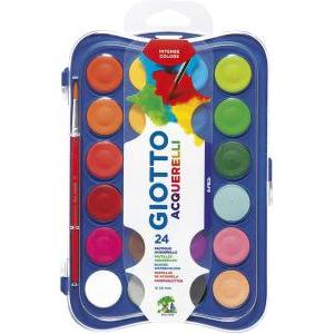 5 conf. acquerelli in confezione da 24 colori assortiti