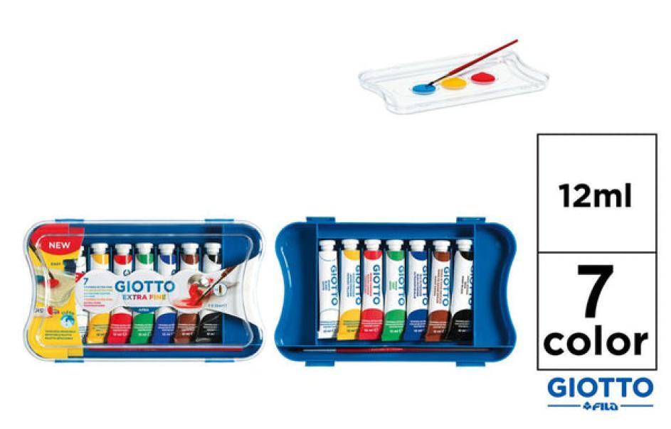 giotto giotto 5 conf. colori a tempera extra fine t4 in tubetti da 12 ml da 7 pz. in colori assortiti - foto 2 giotto giotto 5 conf. colori a tempera extra fine t4 in tubetti da 12 ml da 7 pz. in colori assortiti - foto 2