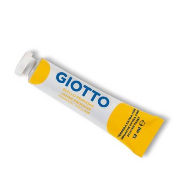 giotto giotto colore a tempera t4 extra fine in tubetto da 12ml colore giallo primario n° 02 - foto 1