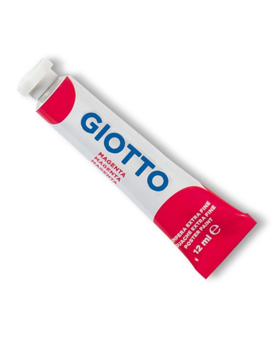 giotto giotto colore a tempera t4 extra fine in tubetto da 12ml colore magenta n° 10 - foto 1
