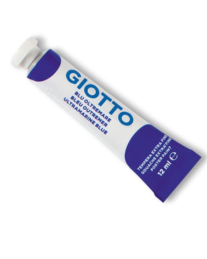 giotto giotto 6pz colore a tempera t4 extra fine in tubetto da 12ml colore blu oltremare n°17 - foto 1