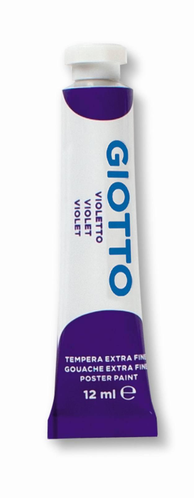 giotto giotto colore a tempera t4 extra fine in tubetto da 12ml colore violetto n°19 - foto 1