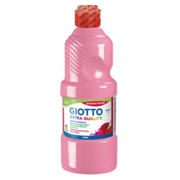 giotto giotto tempera pronta in flacone da 500 ml colore rosa n°06 - foto 1