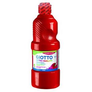 Tempera pronta in flacone da 500 ml colore rosso vermiglione n°07