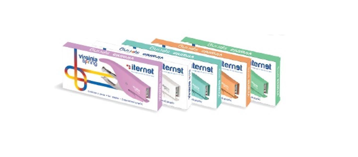 iternet iternet virginia spring cucitrice colore azzurro punti 6/4 universale capacità 15 fg - foto 3