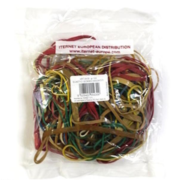 iternet iternet artiglio elastici in gomma assortiti - 20 bustine da 100 gr. - foto 1