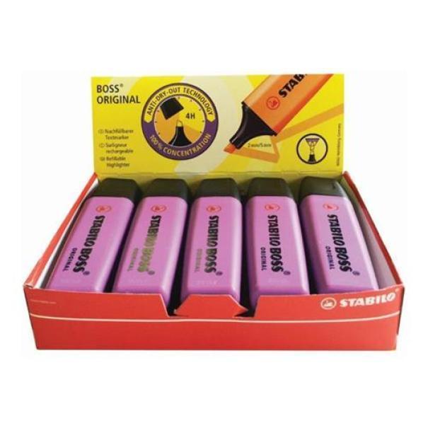 stabilo stabilo boss original evidenziatore colore lilla 58 confezione da 10 pz - foto 1 stabilo stabilo boss original evidenziatore colore lilla 58 confezione da 10 pz - foto 1