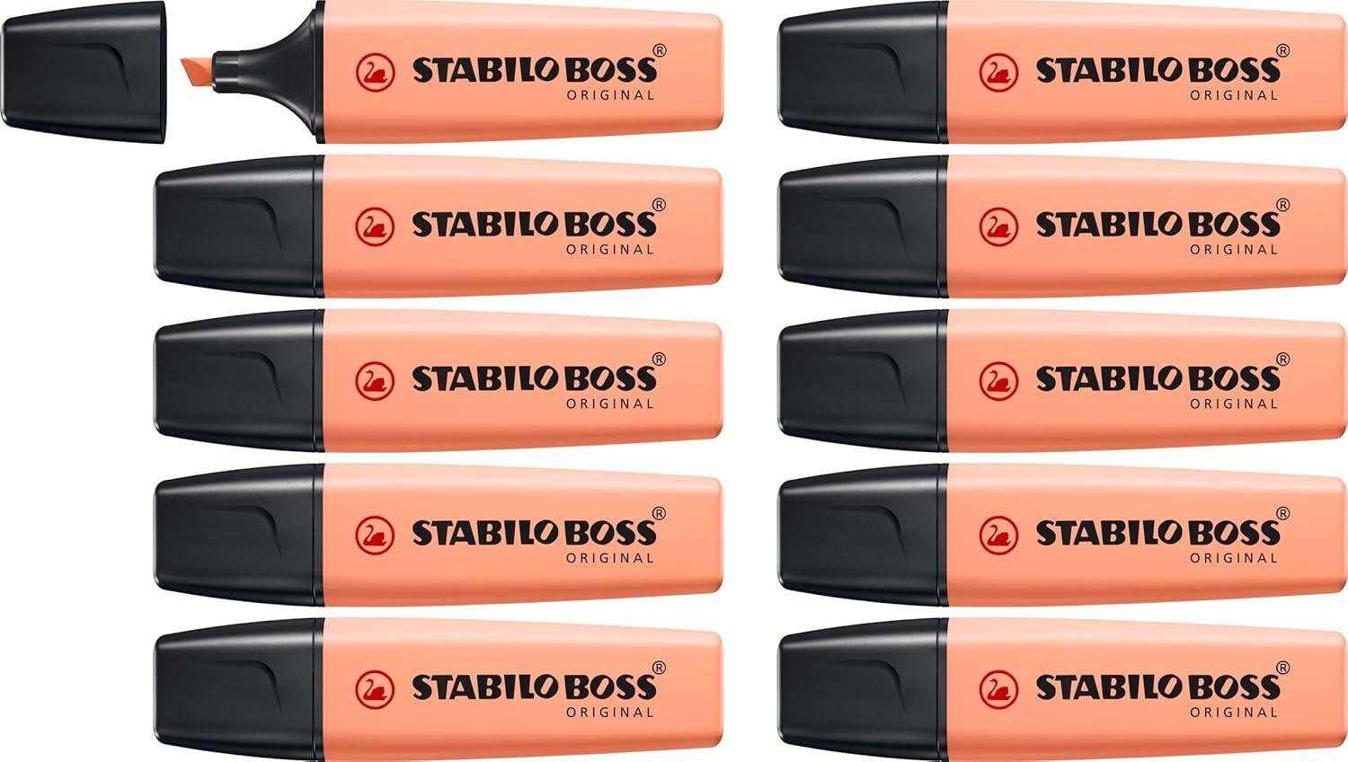 stabilo stabilo boss original pastel 10pz evidenziatore colore rosa pesca 126 - foto 1 stabilo stabilo boss original pastel 10pz evidenziatore colore rosa pesca 126 - foto 1