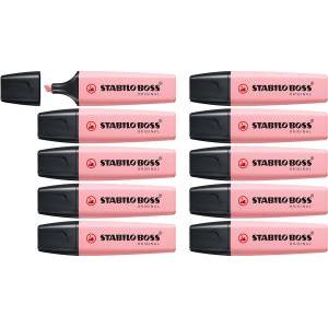 Boss original pastel 10pz evidenziatore colore rosa antico 129