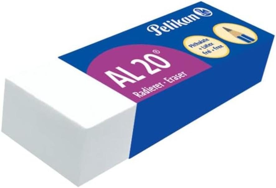 pelikan pelikan al20 gomma da cancellare bianca per matita cf. 20pz - foto 1 pelikan pelikan al20 gomma da cancellare bianca per matita cf. 20pz - foto 1