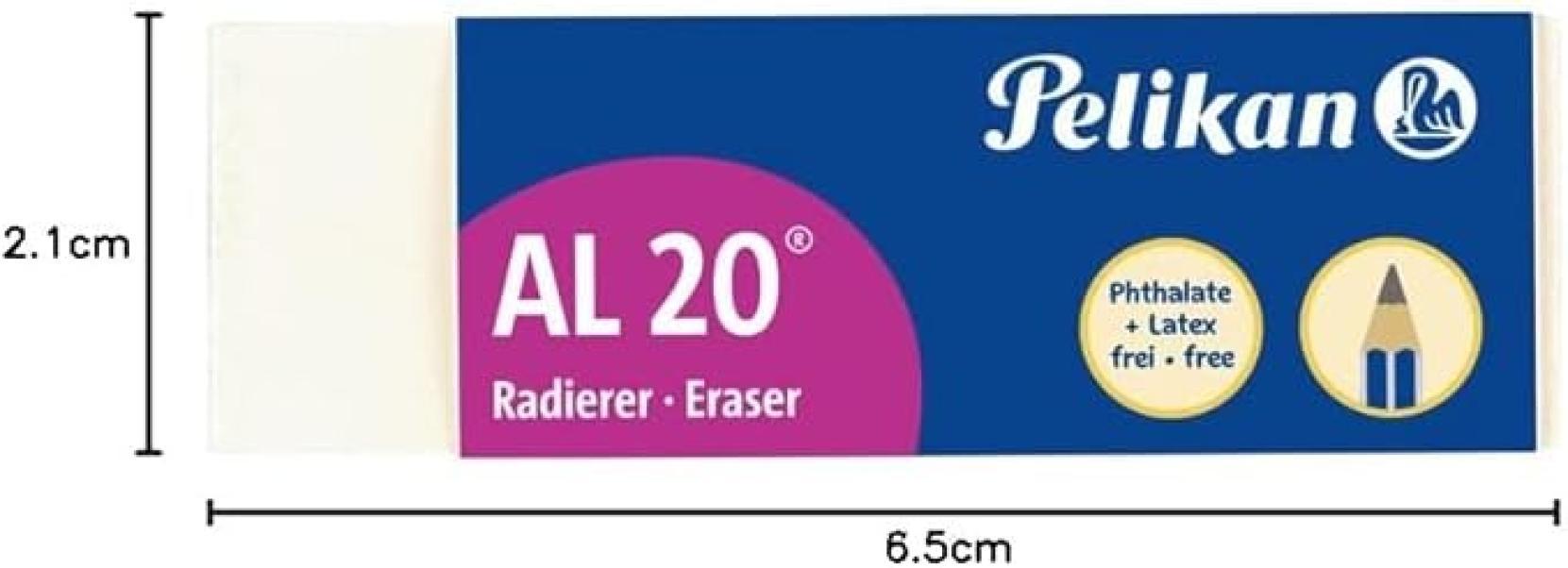 pelikan pelikan al20 gomma da cancellare bianca per matita cf. 20pz - foto 2 pelikan pelikan al20 gomma da cancellare bianca per matita cf. 20pz - foto 2
