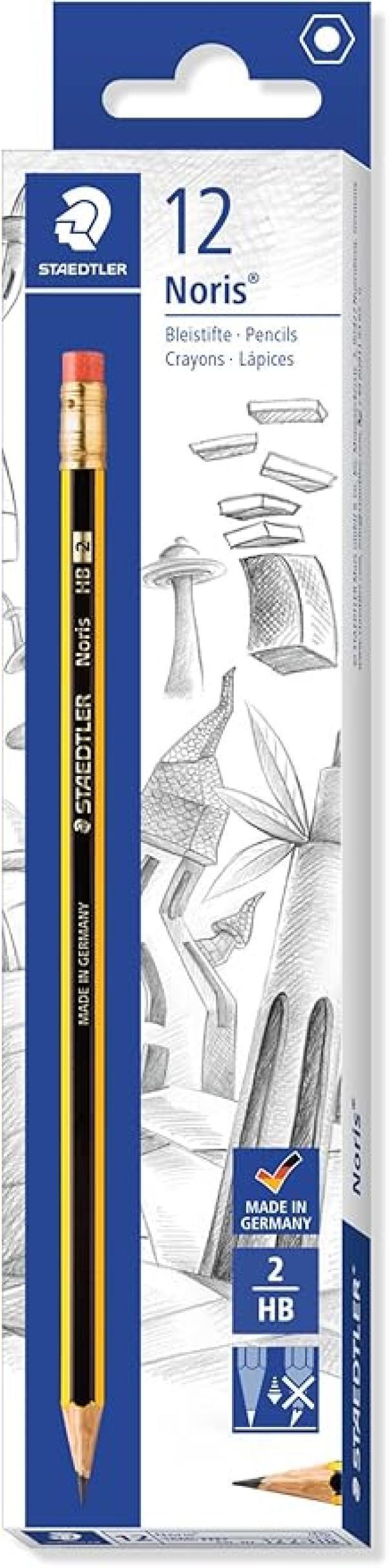 staedtler staedtler noris 122 matita 12 pz. in hb-2 con gomma - foto 1 staedtler staedtler noris 122 matita 12 pz. in hb-2 con gomma - foto 1