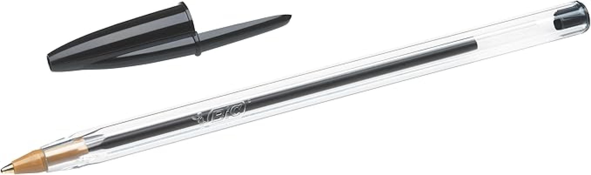 bic bic cristal original penne a sfera con punta media da1 mm colore nero confezione da 50 pz - foto 2