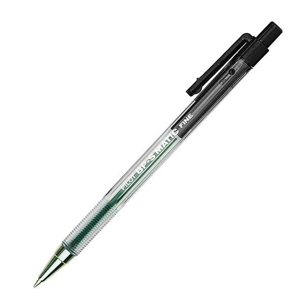 pilot pilot bps matic fine penna a sfera a scatto colore nero con punta da 0,7 mm - foto 1