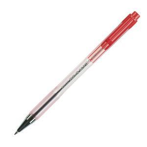 Bps matic fine penna a sfera a scatto colore rosso con punta da 0,7 mm