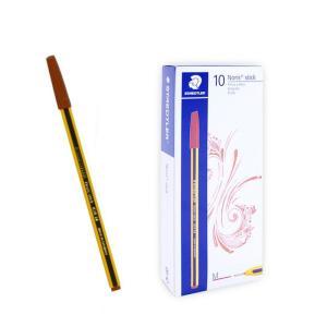 Noris stick 434 penna a sfera colore marrone confezione da 10 pz