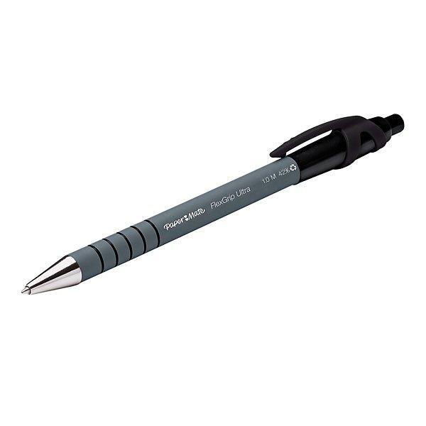 paper mate paper mate flexgrip ultra penna a sfera a scatto colore nero, punta media da 1,0 mm - foto 2