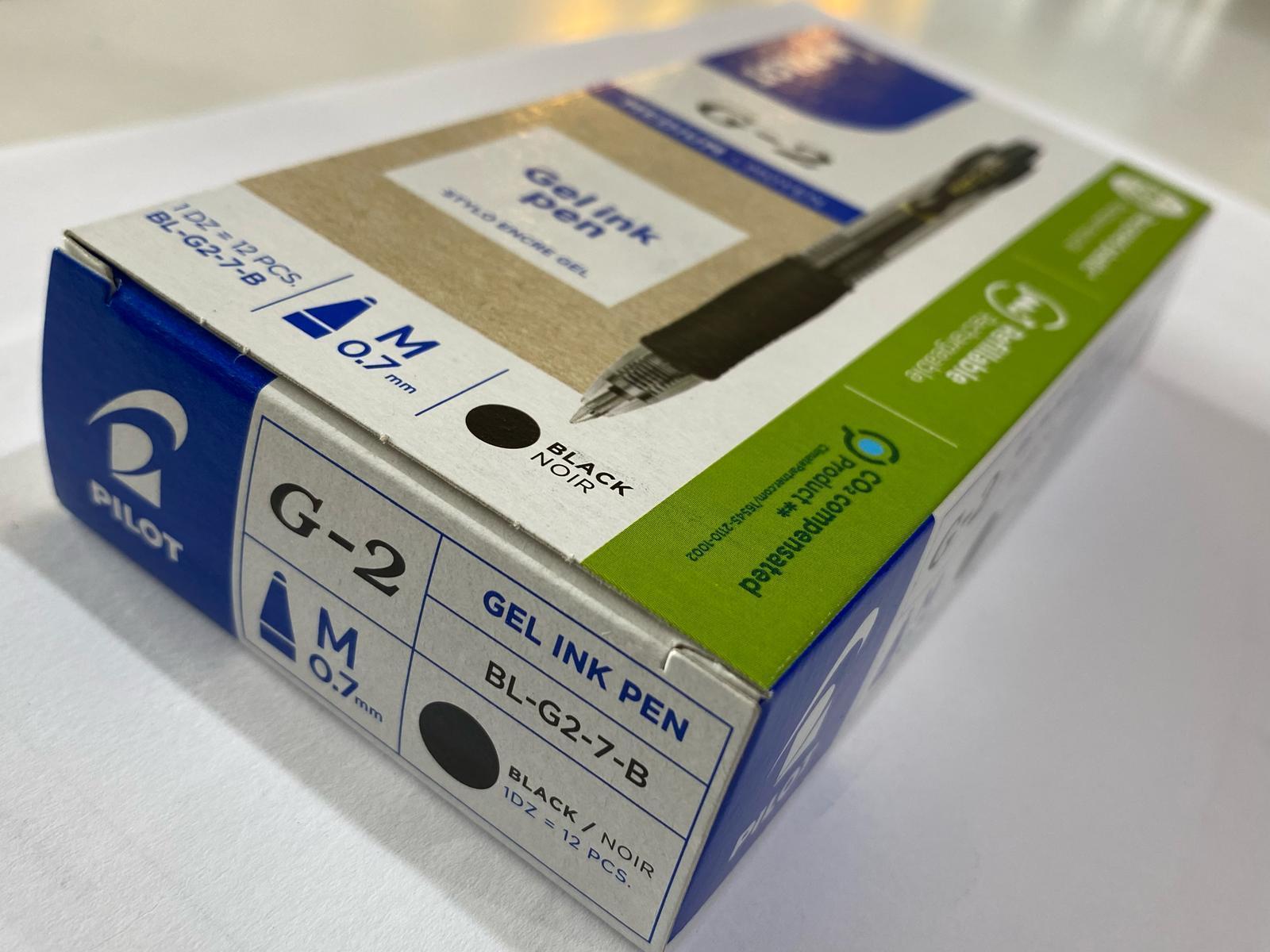 pilot pilot g 2 penna a sfera 12 pz gel a scatto ricaricabile colore nero punta da 0,7 mm - foto 2 pilot pilot g 2 penna a sfera 12 pz gel a scatto ricaricabile colore nero punta da 0,7 mm - foto 2