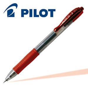 G 2 penna a sfera gel a scatto ricaricabile colore rosso punta da 0,7 mm