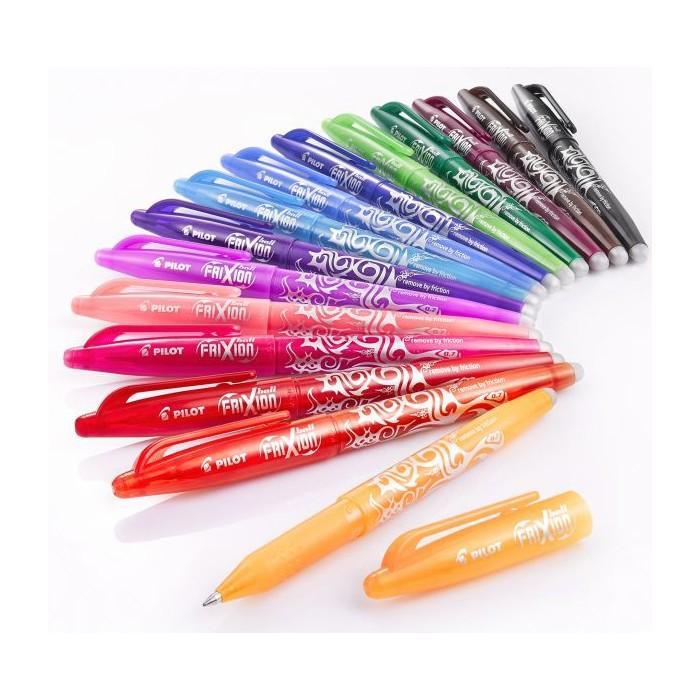 pilot pilot frixion ball penna a sfera cancellabile e ricaricabile colore nero con punta da 0,7 mm - foto 3