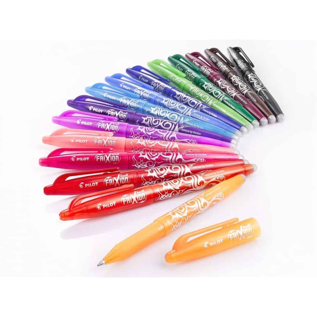 pilot pilot frixion ball penna a sfera cancellabile e ricaricabile colore viola con punta da 0,7 mm confezione da 12 pz - foto 4