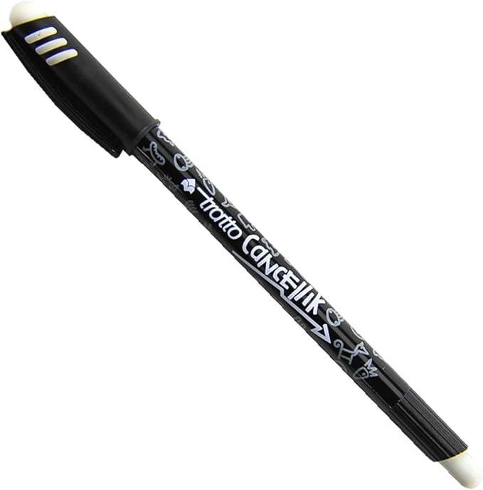 tratto tratto cancellik penna a sfera cancellabile con tratto da 0,4 mm colore nero - foto 1