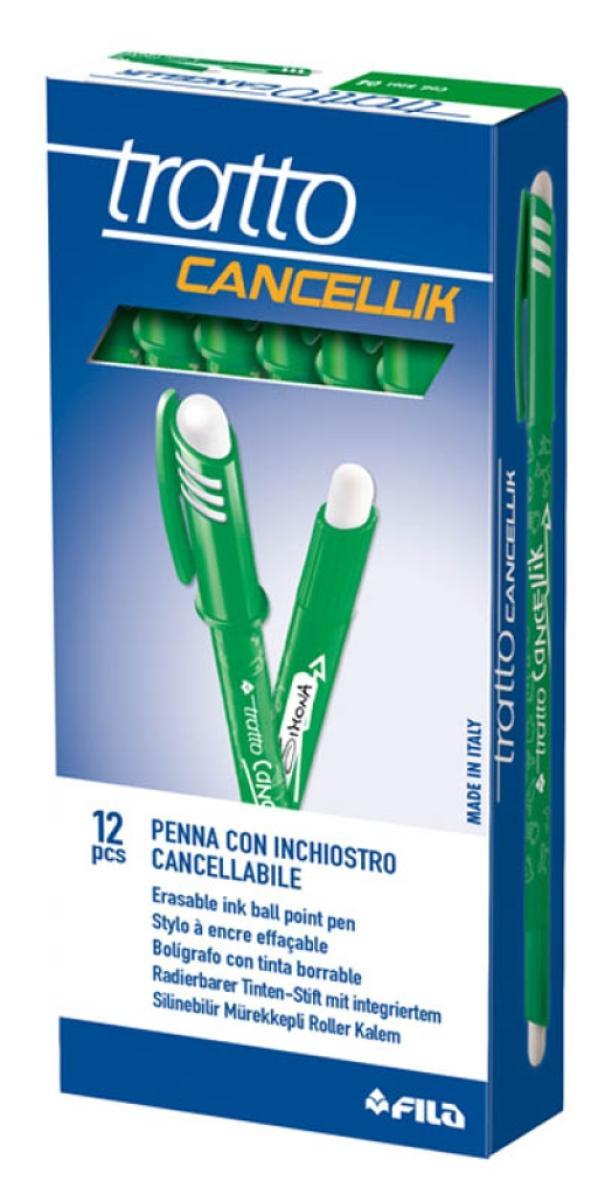 tratto tratto cancellik 12pz penna a sfera cancellabile con tratto da 0,4 mm colore verde - foto 1 tratto tratto cancellik 12pz penna a sfera cancellabile con tratto da 0,4 mm colore verde - foto 1