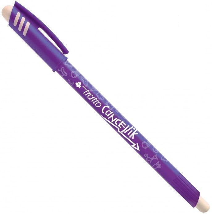 tratto tratto cancellik penna a sfera cancellabile con tratto da 0,4 mm colore viola - foto 1