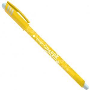 Cancellik penna a sfera cancellabile con  da 0,4 mm colore giallo