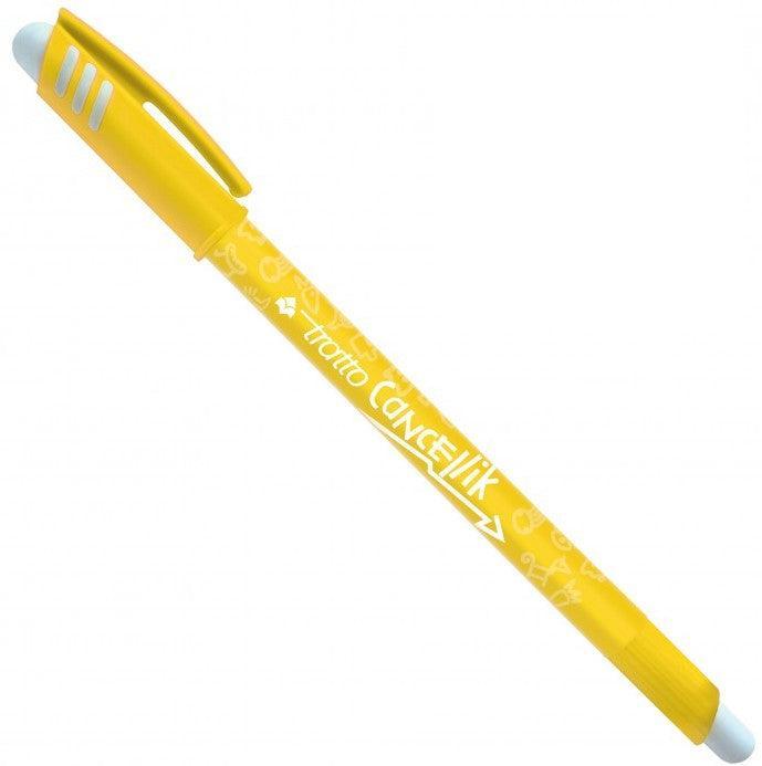 tratto tratto cancellik penna a sfera cancellabile con tratto da 0,4 mm colore giallo - foto 1