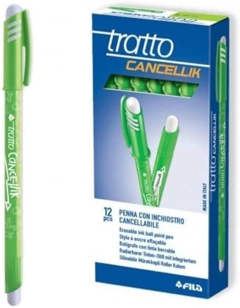 tratto tratto cancellik 12pz penna a sfera cancellabile con tratto da 0,4 mm colore verde chiaro - foto 1 tratto tratto cancellik 12pz penna a sfera cancellabile con tratto da 0,4 mm colore verde chiaro - foto 1
