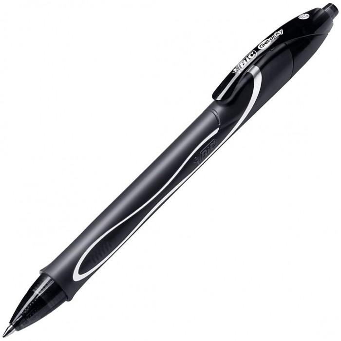 bic bic gel ocity quick dry penna a scatto nera con punta 0,7 mm - foto 1